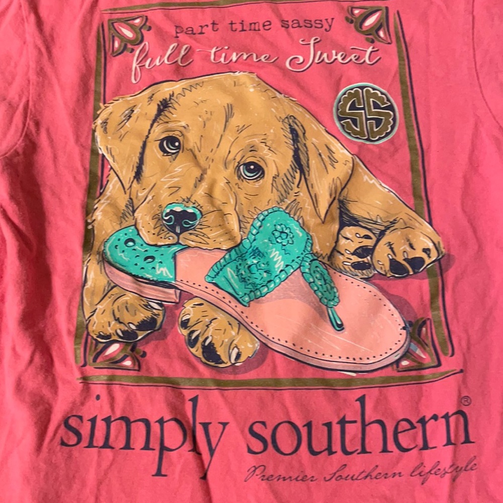 Short Sleeve Simply Southern Puppy Tee